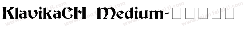KlavikaCH Medium字体转换